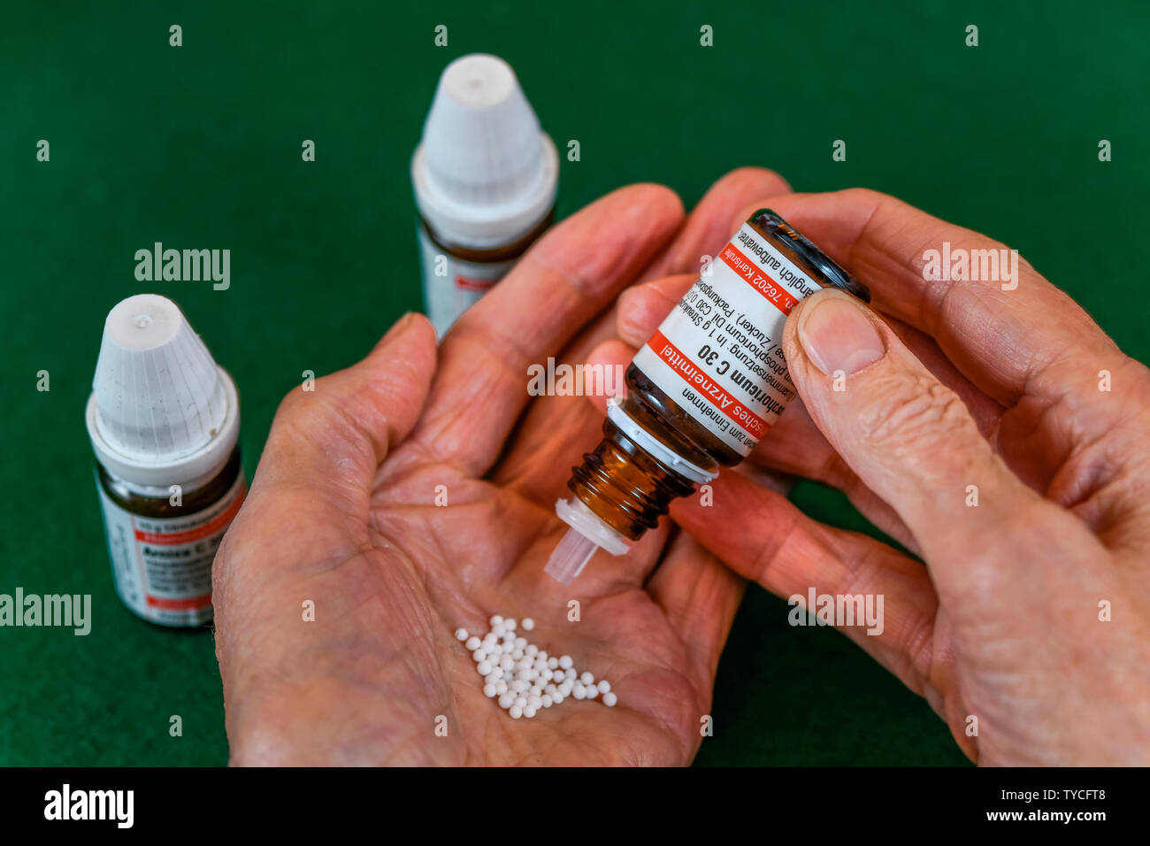 homoeopathic medicaments Stock Photo