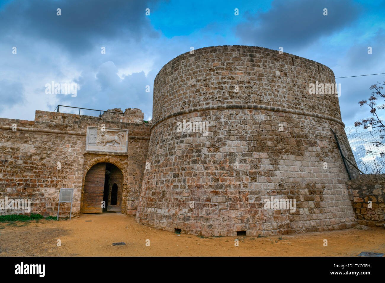 harbour fortress, Othello tower, Famagusta, Nothern Cyprus Stock Photo
