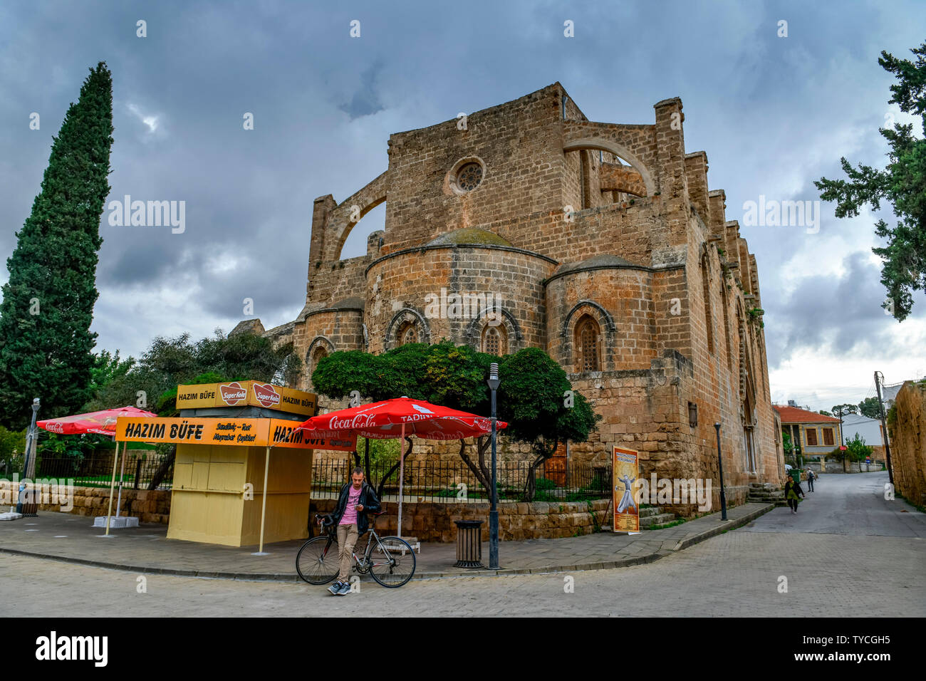 Sinan Pasha mosque, church St Peter and St Paul, Famagusta, Northern Cyprus Stock Photo