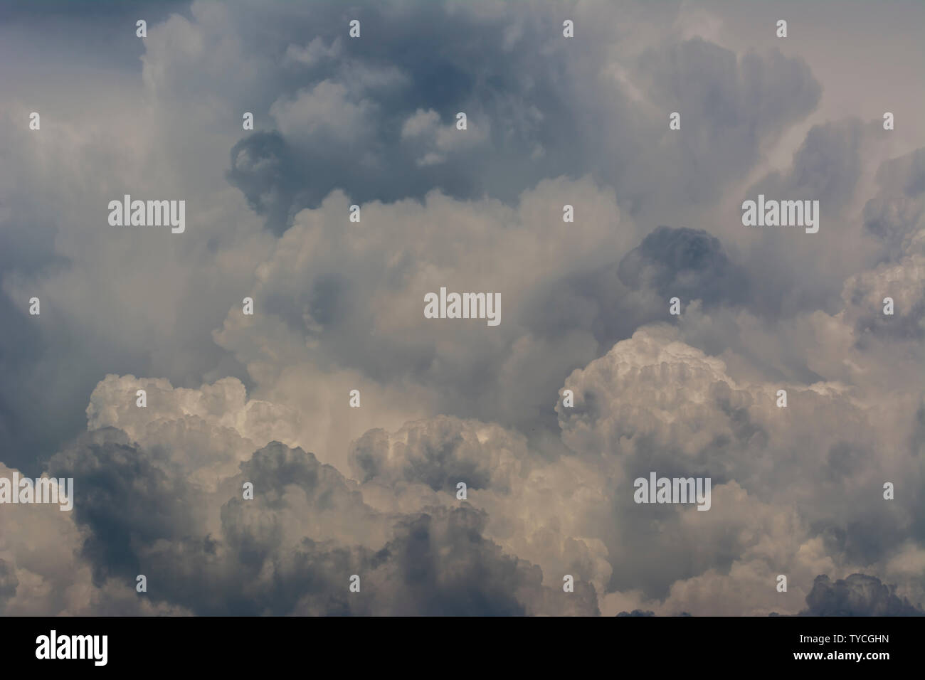 Clouds background cumulonimbus cloud formations before the storm Stock Photo