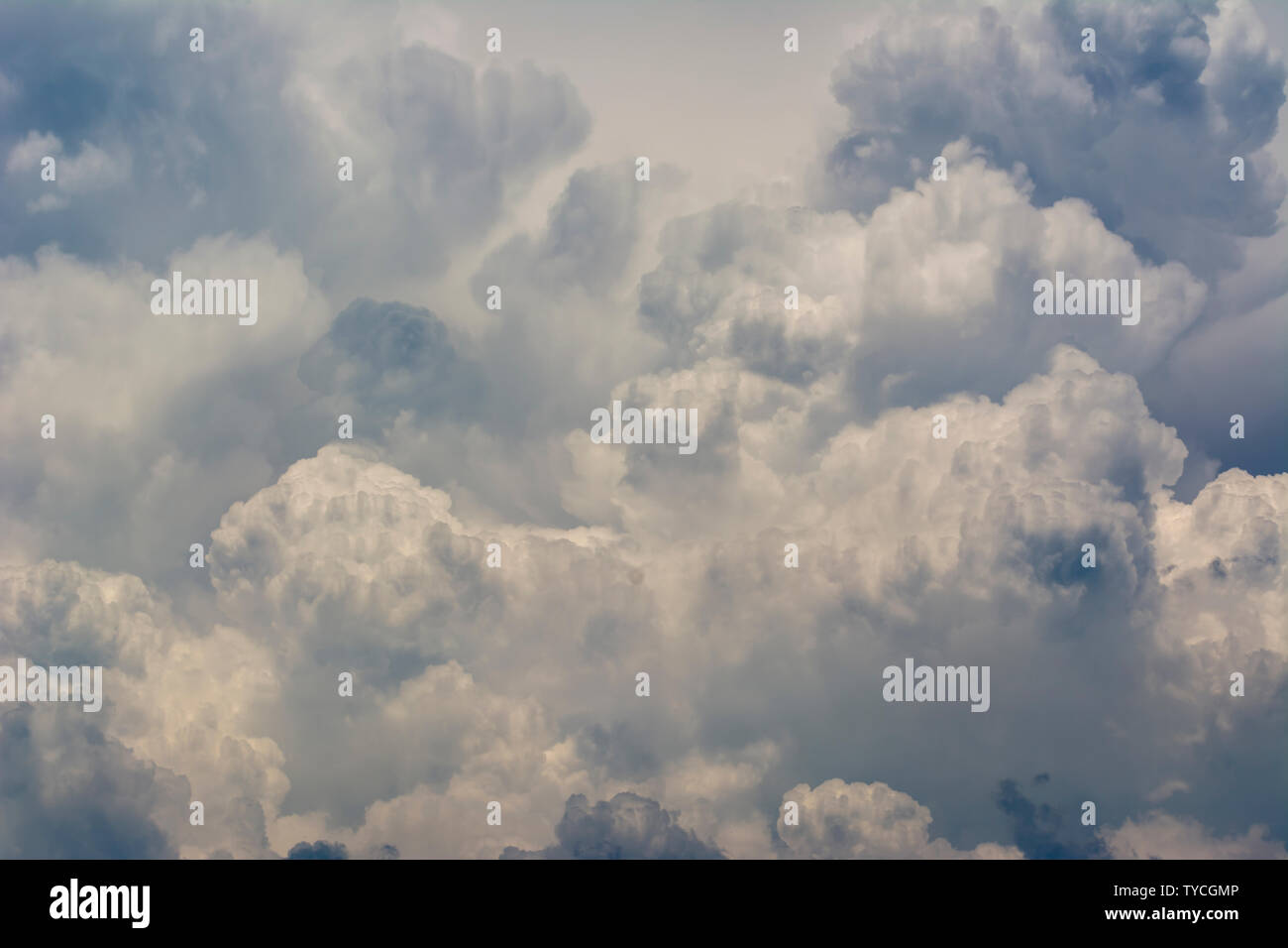 Clouds background cumulonimbus cloud formations before the storm Stock Photo