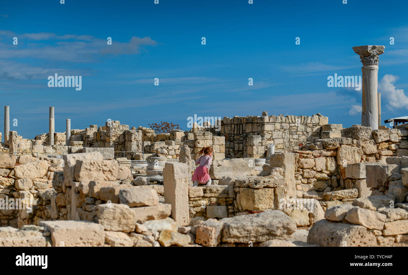 Roemisches Forum, Ausgrabungsstaette, Kourion, Zypern Stock Photo