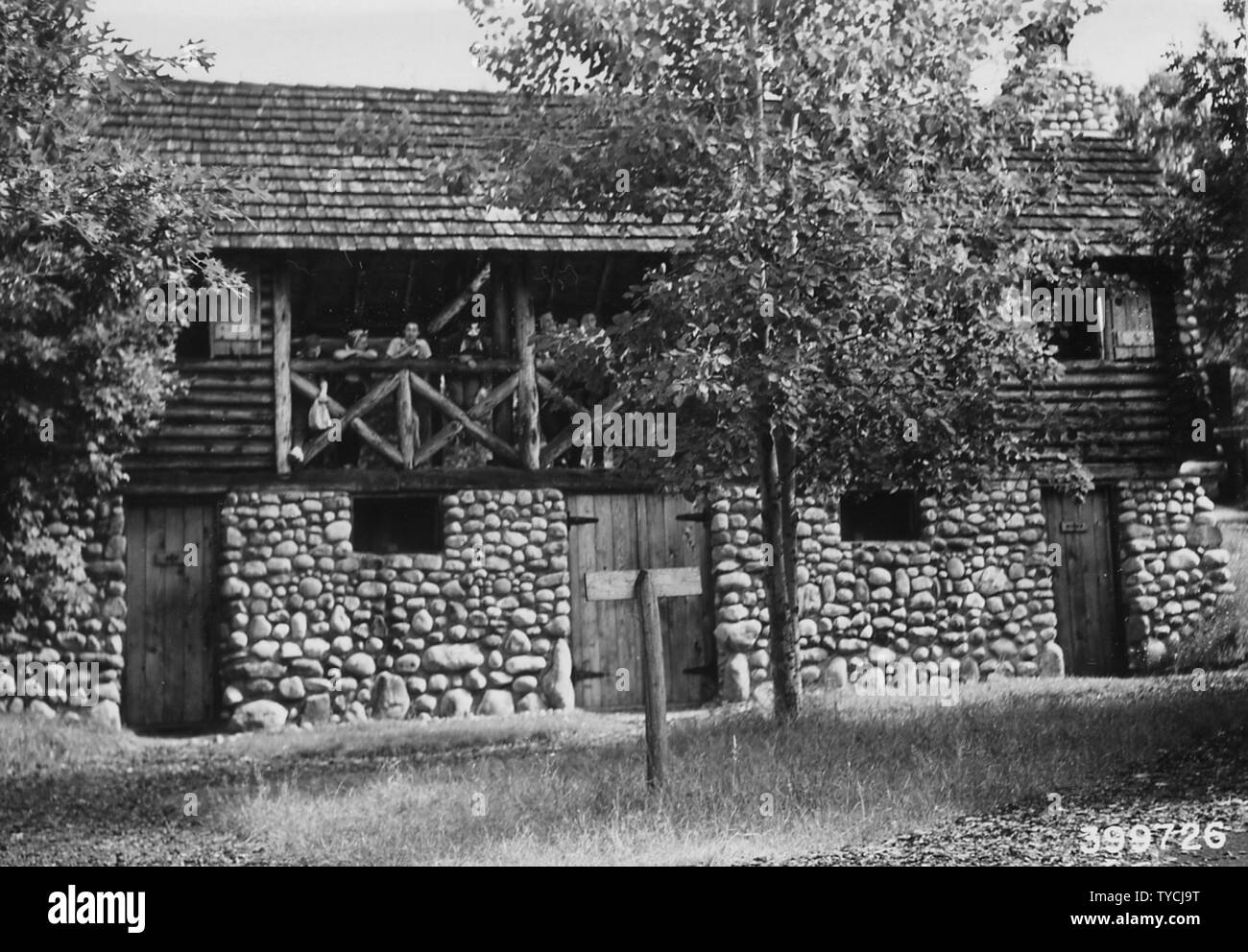Photograph of Loon Lake Shelter; Scope and content Original caption
