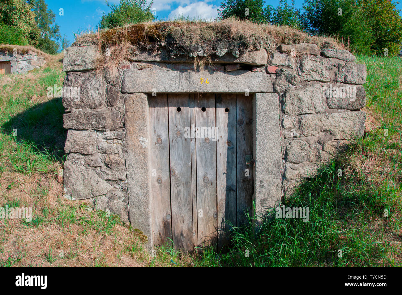 rock-cut cellar, Weissenstadt, Bavaria, Germany, Europe Stock Photo
