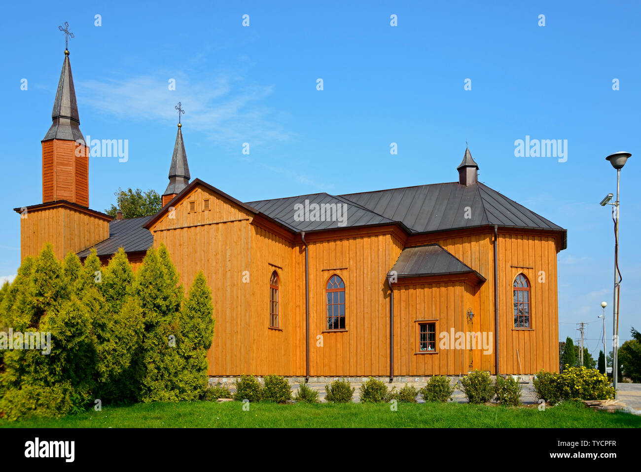 Holy Heart of Jesus church, Jeleniewo, Podlasie, Poland Stock Photo