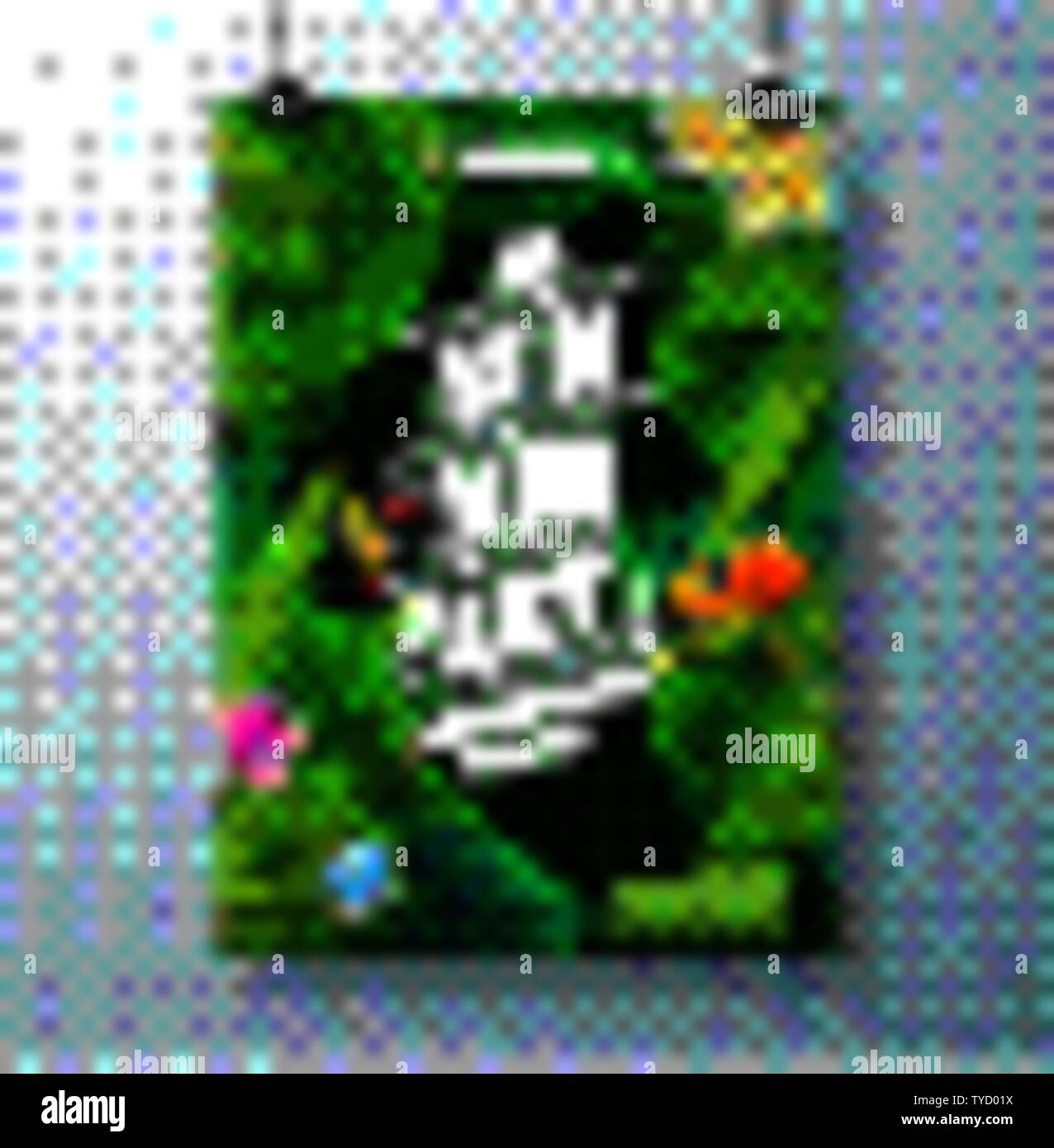 Summer Party Flyer Design with flower, tropical palm leaves and toucan ...