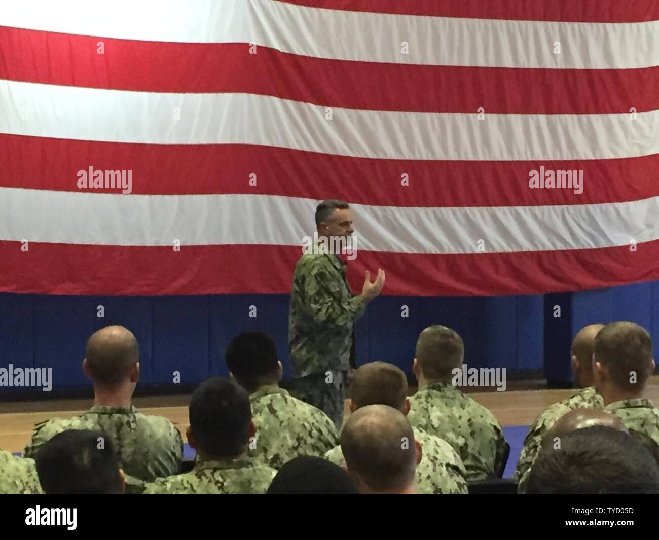 BAHRAIN (Nov. 01, 2016) Chief of Naval Personnel Vice Adm. Robert Burke