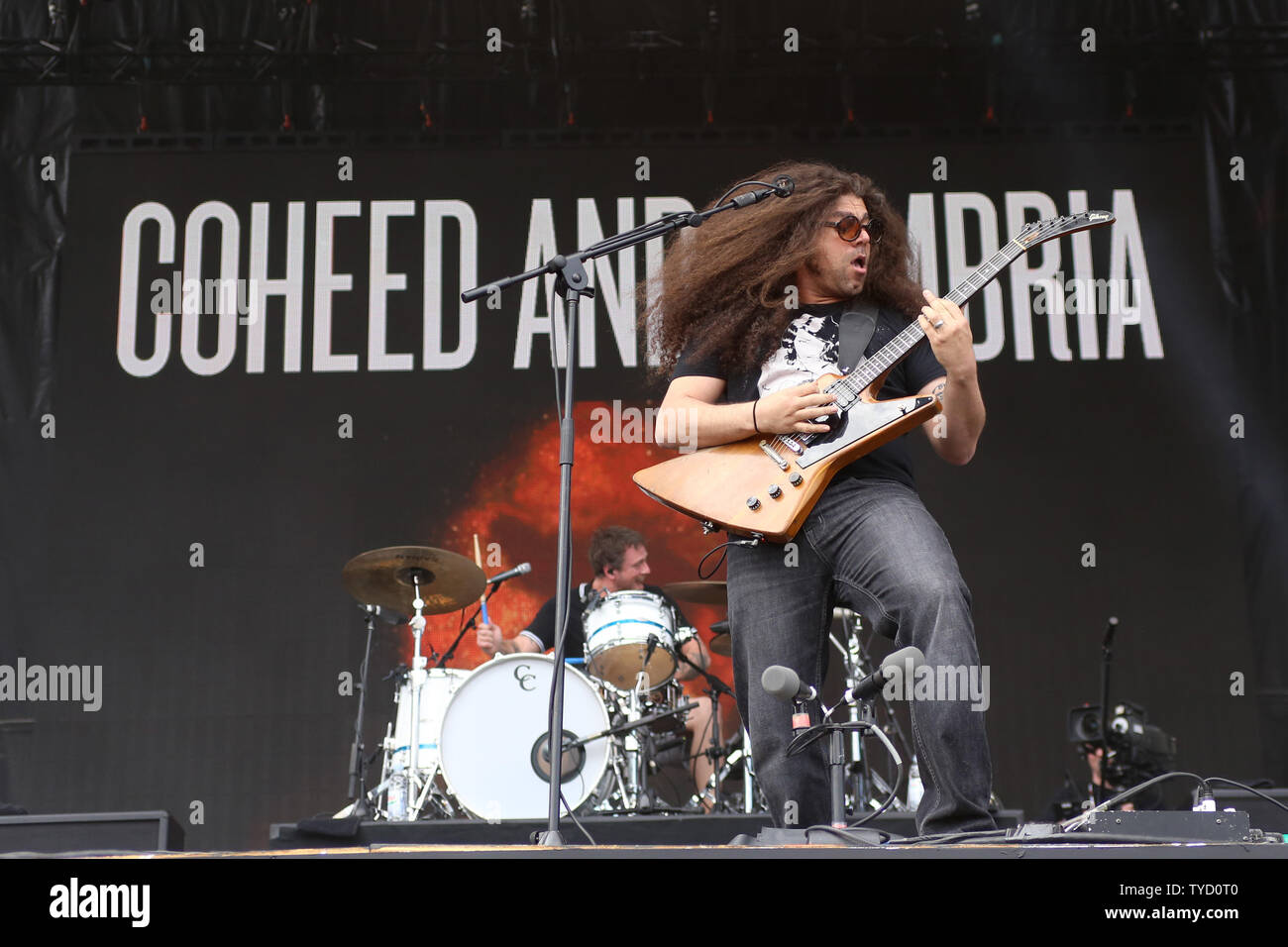 American rock band Coheed and Cambria performs during the 30th bi-annual Rock in Rio music festival at the MGM Grand in Las Vegas, Nevada on May 9, 2015.   Photo by James Atoa/UPI Stock Photo
