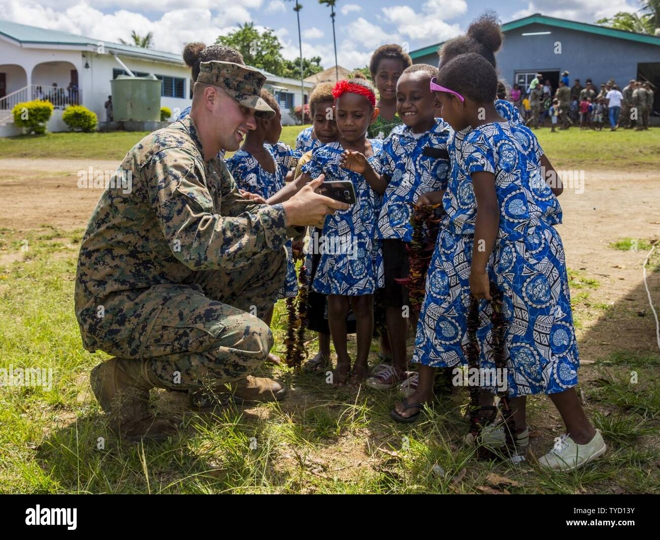U.S. Marine 1st Lt. Daniel Beebe, platoon commander of Combat Engineer ...