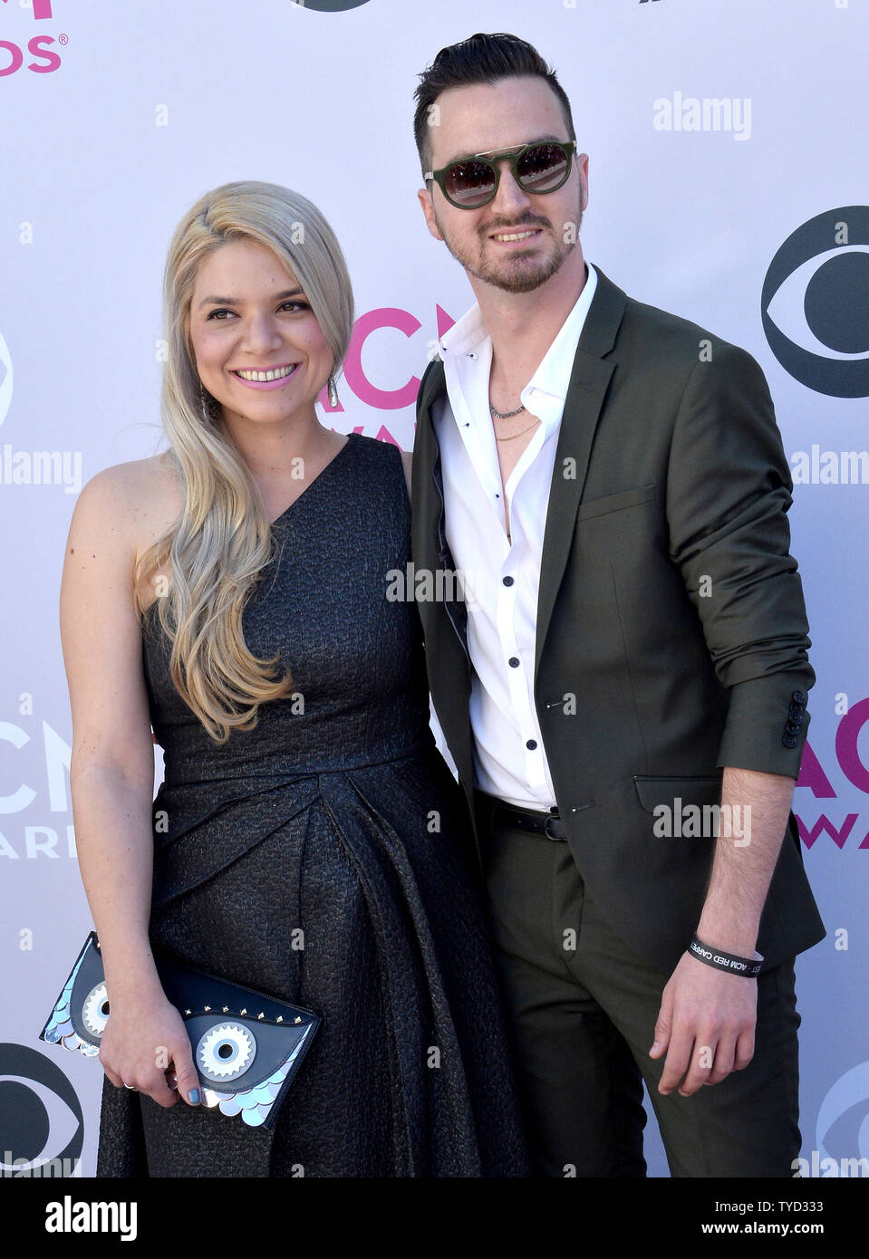 Sharona Nomder Kaikov (L) and songwriter Nitzan 'K-KOV' Kaikov attend the 52nd annual Academy of Country Music Awards held at T-Mobile Arena in Las Vegas, Nevada on April 2, 2017. The show will be telecast live on CBS.   Photo by Jim Ruymen/UPI Stock Photo