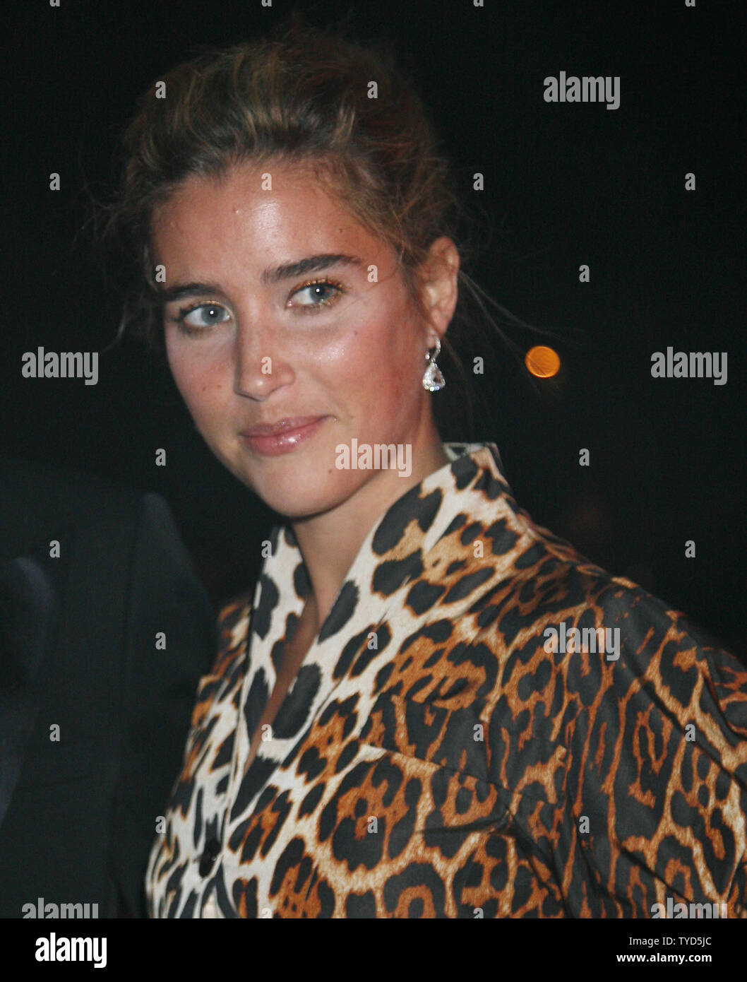 Vahina Giocante arrives at the Dior party during the Marrakech International Film Festival in Marrakech on November 21, 2008.   (UPI Photo/David Silpa) Stock Photo