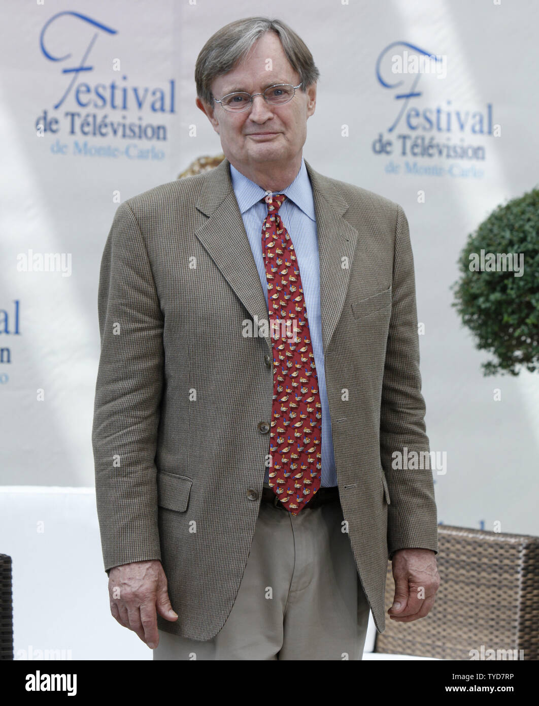 Actor David McCallum arrives at a photocall for the television show 'Navy NCIS: Naval Criminal Investigative Service' during the 49th Monte Carlo Television Festival in Monte Carlo, Monaco on June 10, 2009.  (UPI Photo/David Silpa) Stock Photo