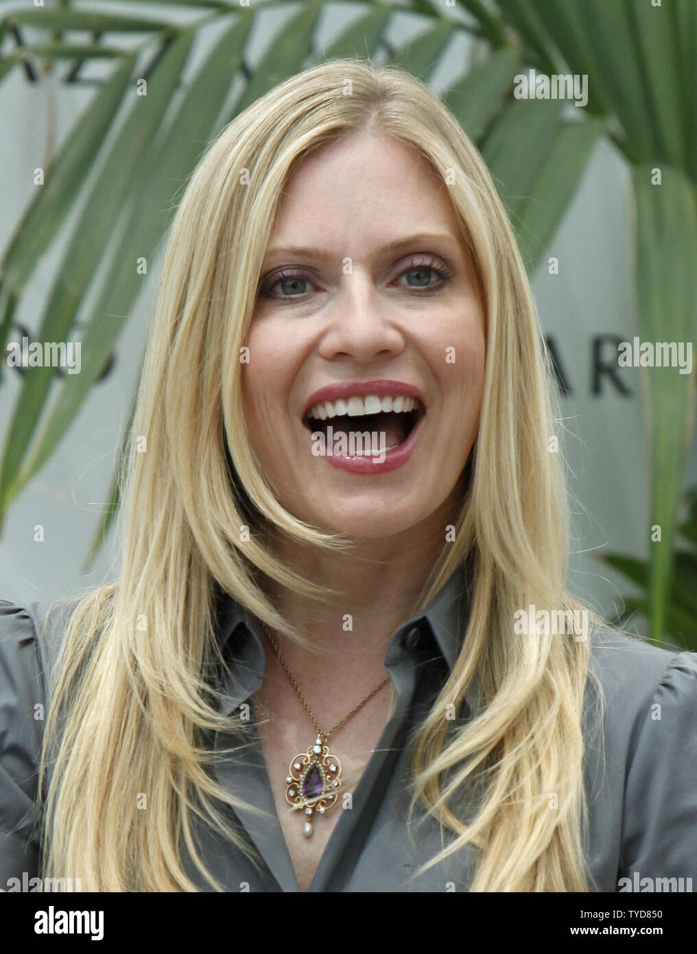 Actress Emily Proctor arrives at a photocall for the television show 'CSI:  Miami' during the 49th Monte Carlo Television Festival in Monte Carlo, Monaco on June 11, 2009.  (UPI Photo/David Silpa) Stock Photo