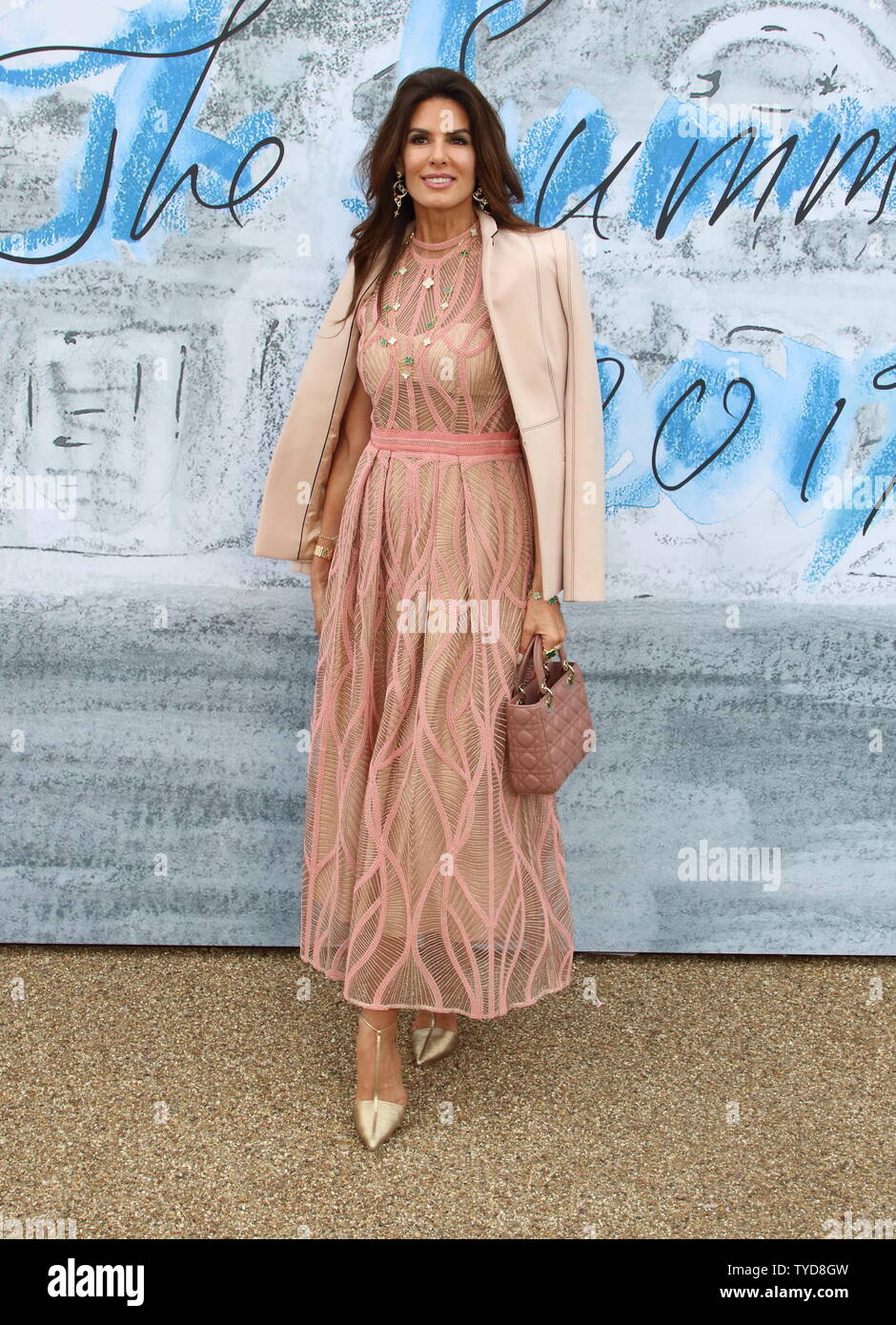 Christina Estrada attends the Serpentine Gallery Summer Party at Hyde Park in London. Stock Photo