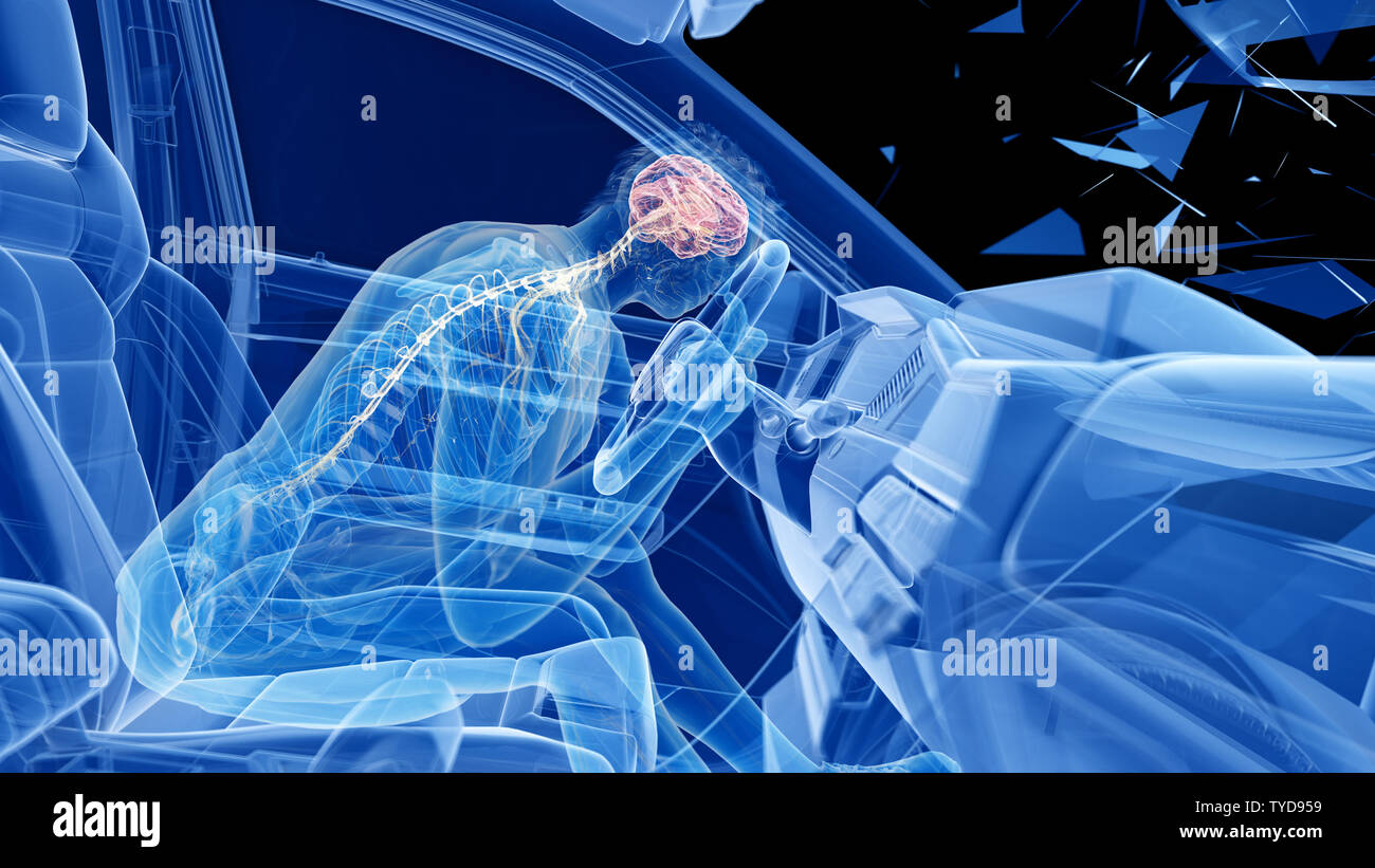 3d rendered illustration of two colliding cars - illustrating the ...