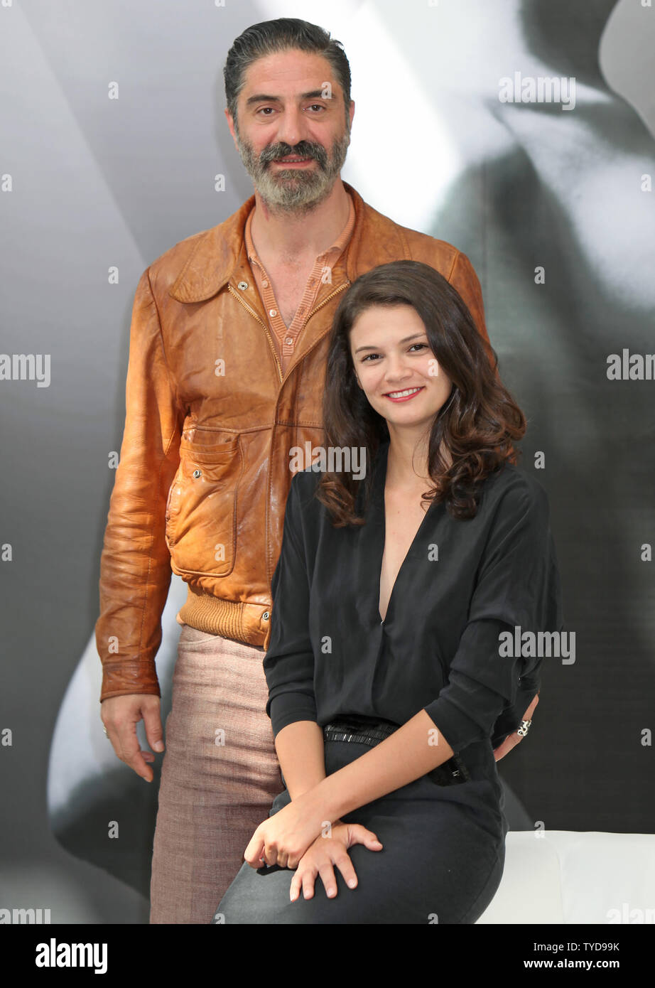 Simon Abkarian (L) and Stephanie Pasterkamp arrive at the photo call for the series 'Kaboul Kitchen' during the 52nd annual Monte Carlo Television Festival in Monte Carlo, Monaco on June 14, 2012.  UPI/David Silpa Stock Photo