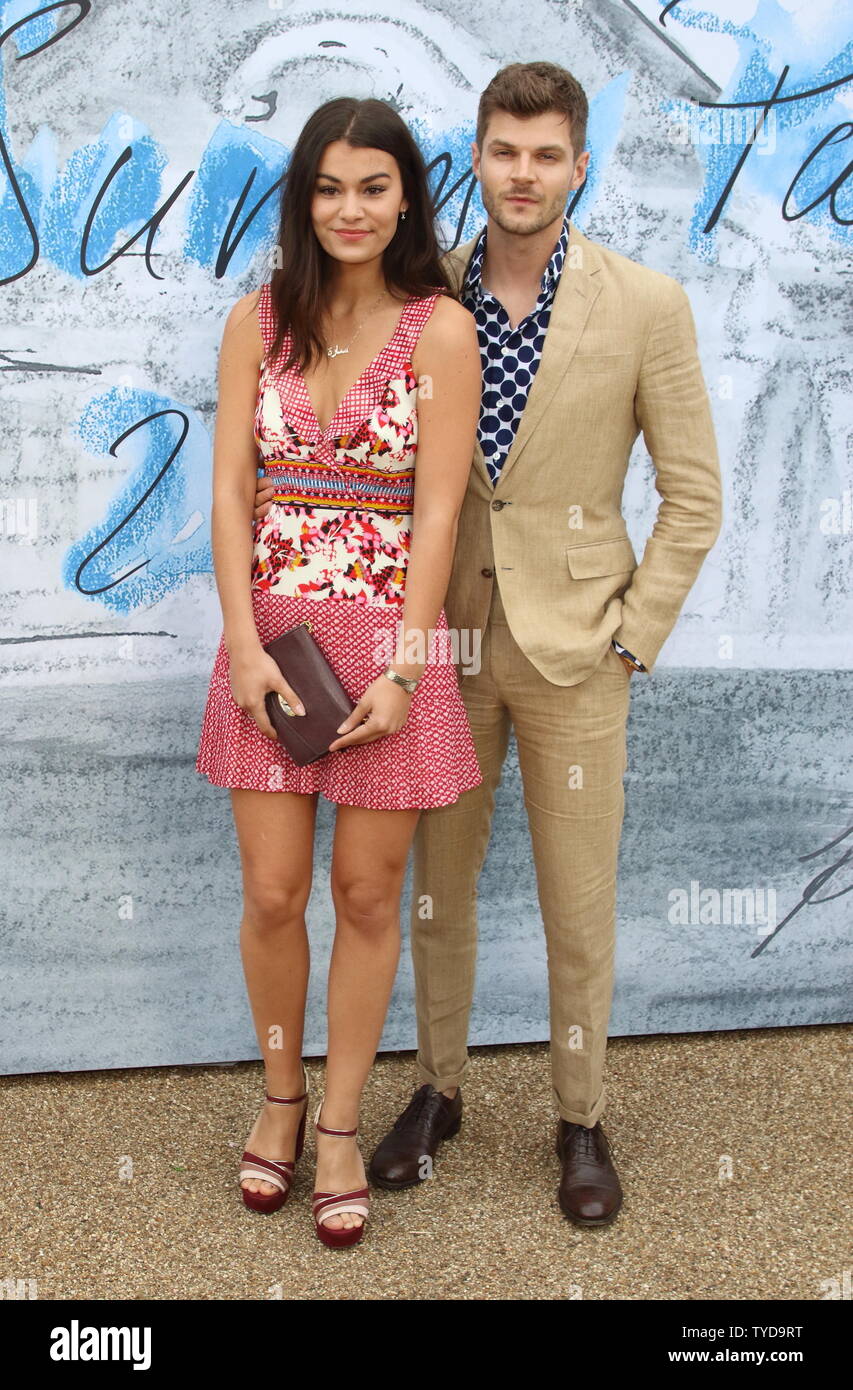 Sarah Tarleton and Jim Chapman attend the Serpentine Gallery Summer Party at Hyde Park in London. Stock Photo
