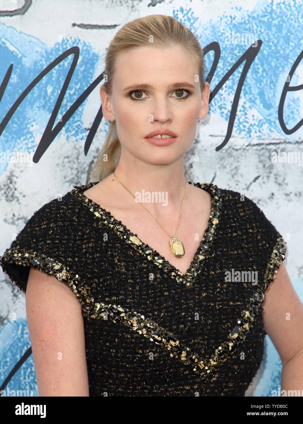 Lara Stone attends the Serpentine Gallery Summer Party at Hyde Park in London. Stock Photo