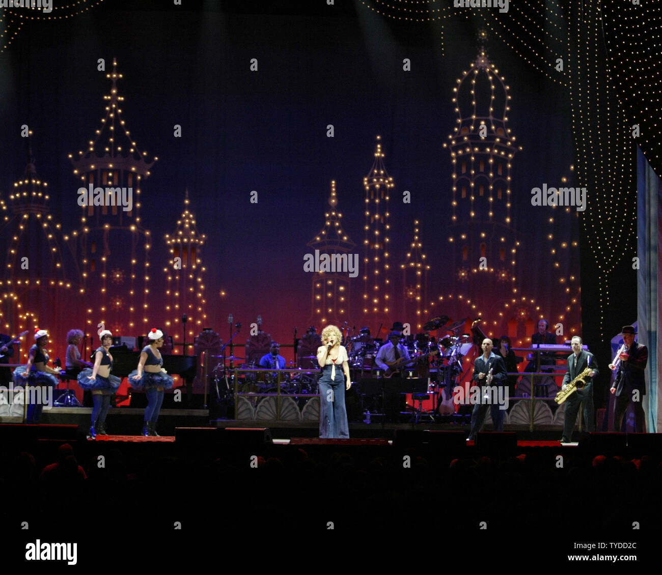 Bette Midler performs in concert at the American Airlines Arena in