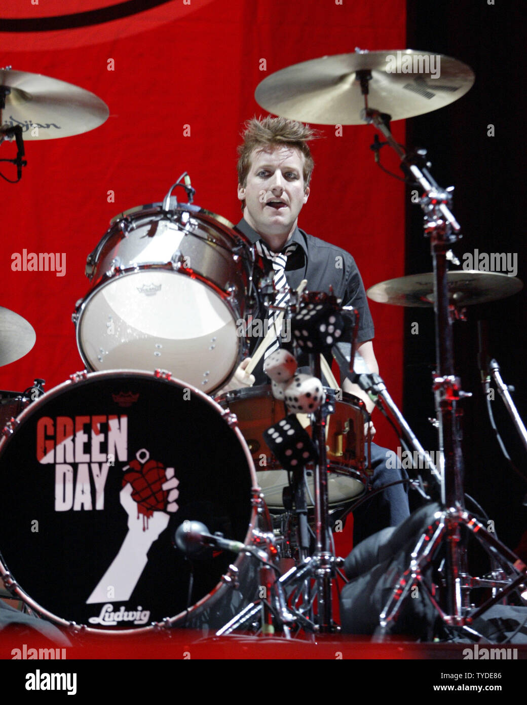 Tre Cool with Green Day performs in concert at the Convocation