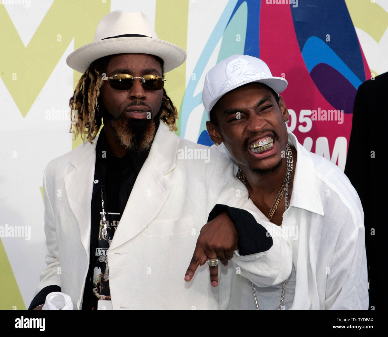 The Ying Yang Twins arrive for the 2005 MTV Video Music Awards held at the American Airlines Arena in Miami,  Florida, on August 28, 2005.  (UPI Photo/Michael Bush) Stock Photo