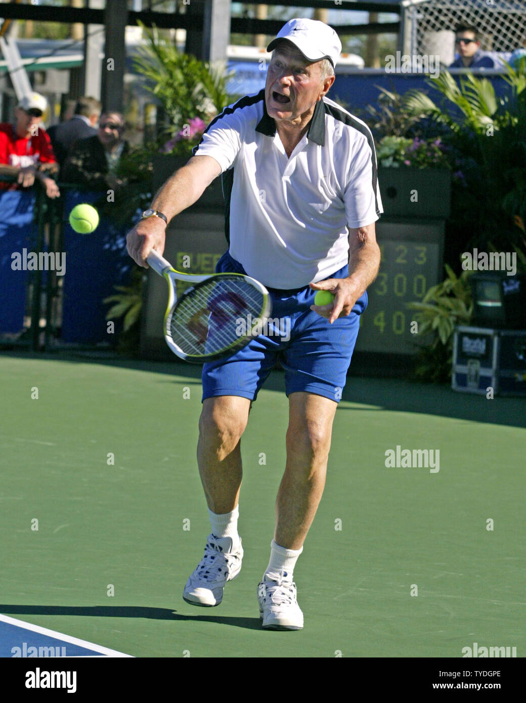 President H. Bush participates in the Chris Evert ProCelebrity