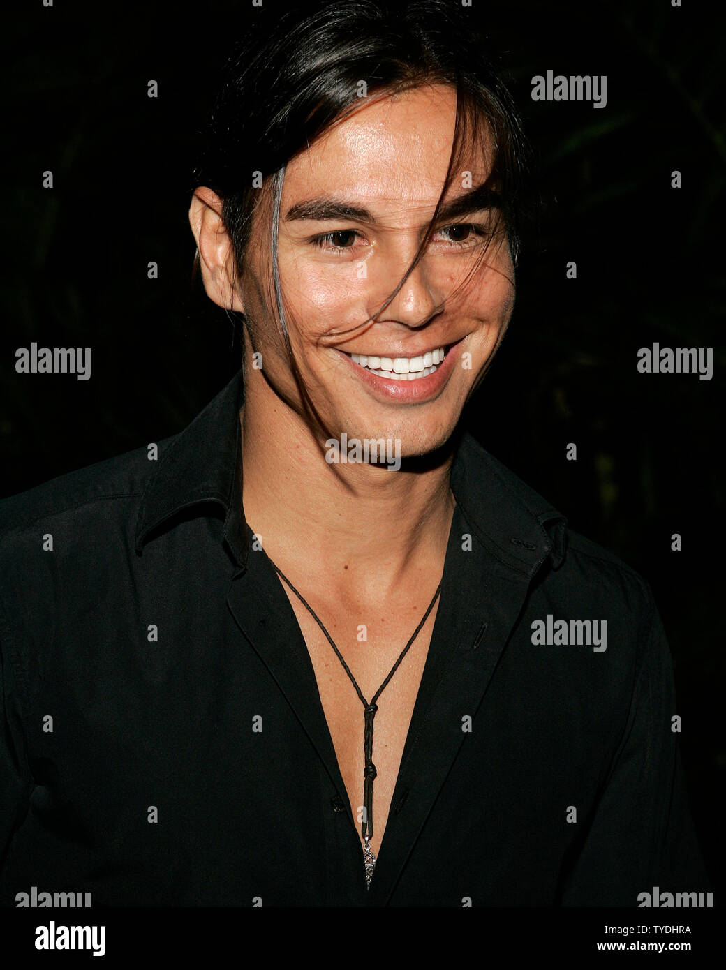 Julio Iglesias Jr arrives on the red carpet for Shaquille O'Neal's 34 Birthday party on Indian Creek Island on Miami Beach Florida on March 10, 2006. (UPI Photo/Michael Bush) Stock Photo