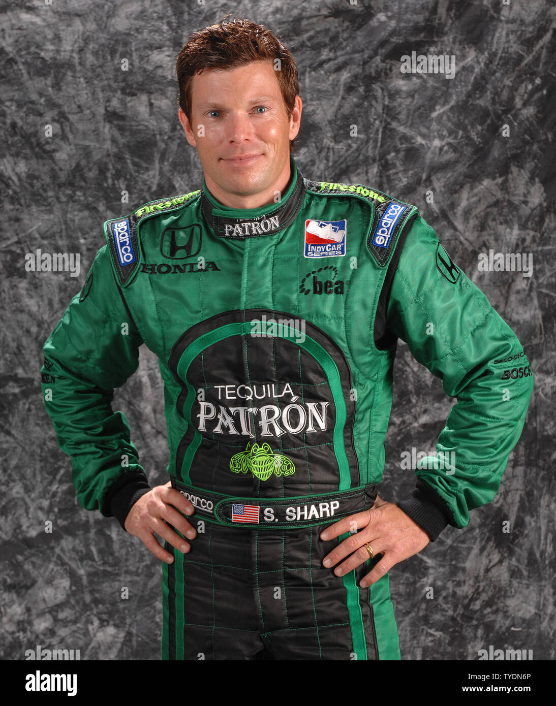 Scott Sharp participates in the Indy Racing League media day at Homestead-Miami Speedway in Homestead, Florida on February 20, 2007. (UPI Photo/Michael Bush) Stock Photo