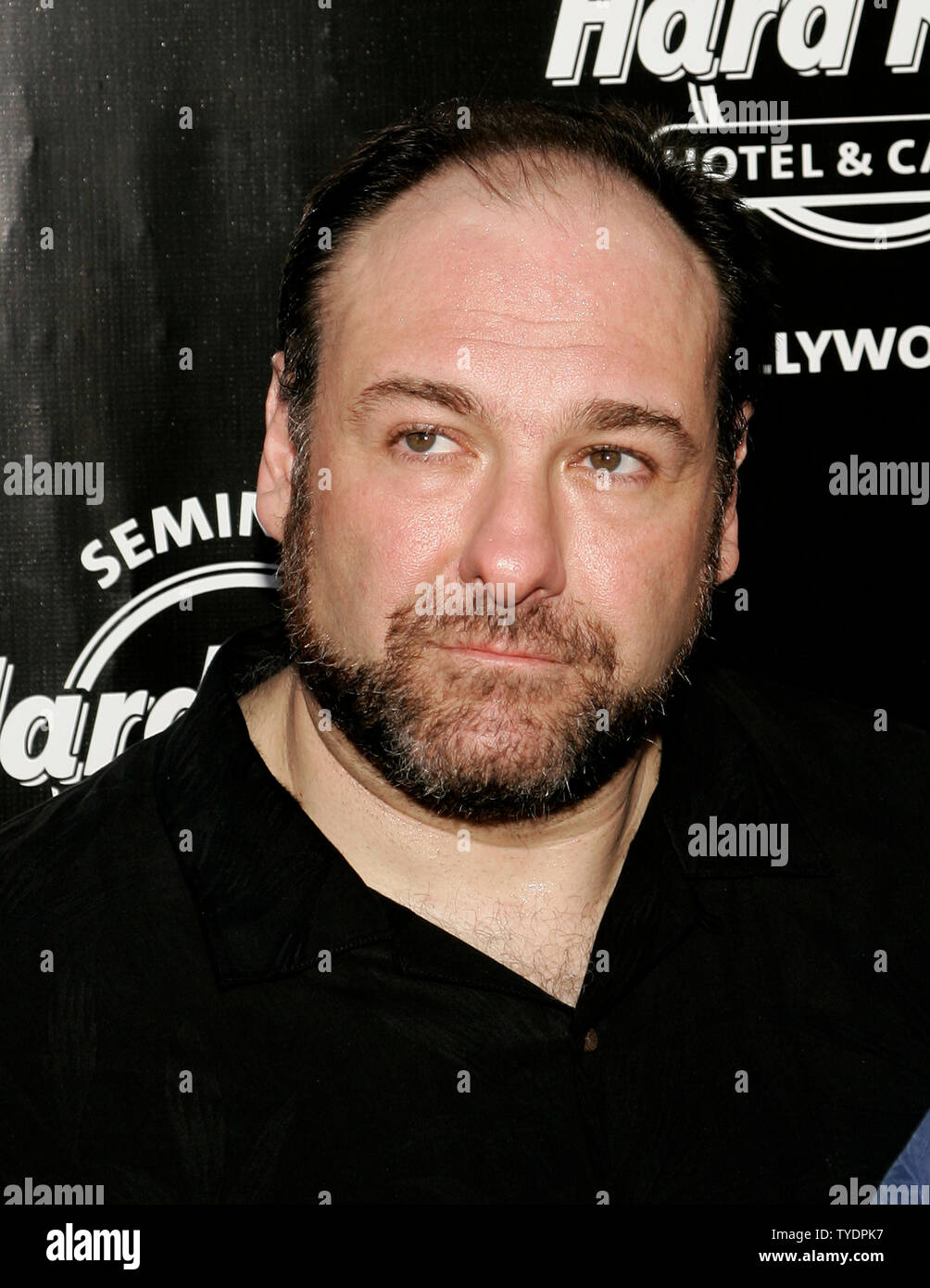 James Gandolfini (Tony Soprano) arrives for the Sopranos final episode