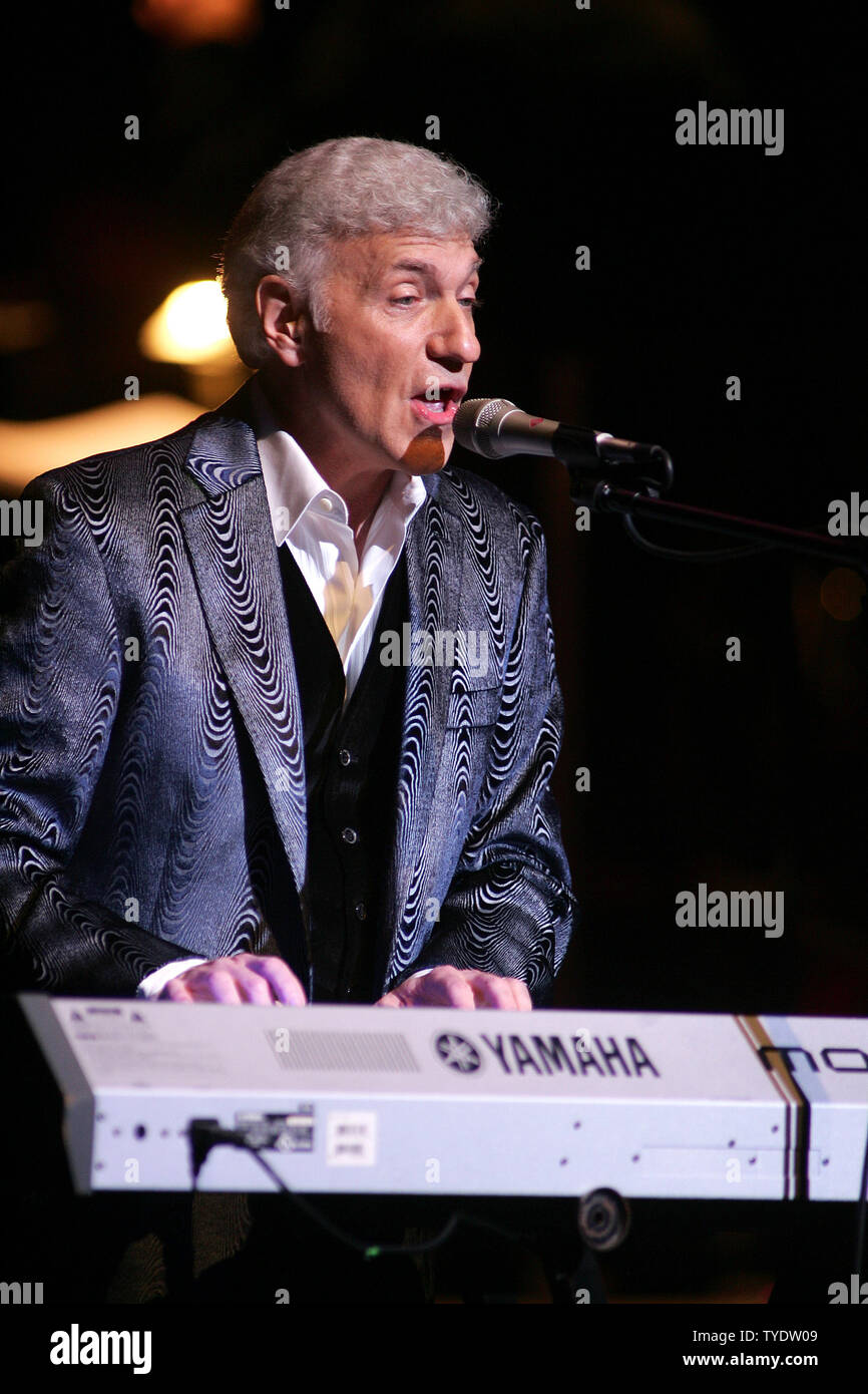 Founding member of the the rock band Styx, Dennis DeYoung performs in concert at the Broward Center for the Performing Arts in Fort Lauderdale, Florida on January 18, 2008. (UPI Photo/Michael Bush) Stock Photo