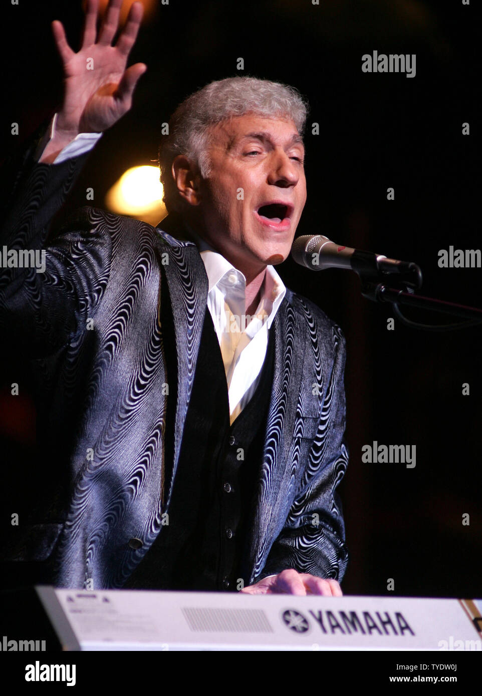 Founding member of the the rock band Styx, Dennis DeYoung performs in concert at the Broward Center for the Performing Arts in Fort Lauderdale, Florida on January 18, 2008. (UPI Photo/Michael Bush) Stock Photo