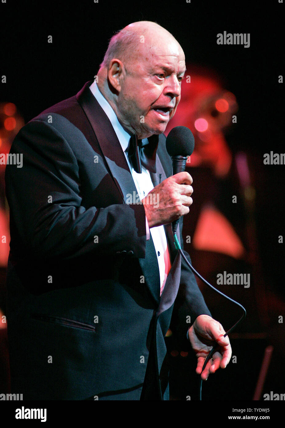 Don Rickles performs in concert at the Seminole Hard Rock Hotel and Casino in Hollywood, Florida on March 2, 2008. (UPI Photo/Michael Bush) Stock Photo