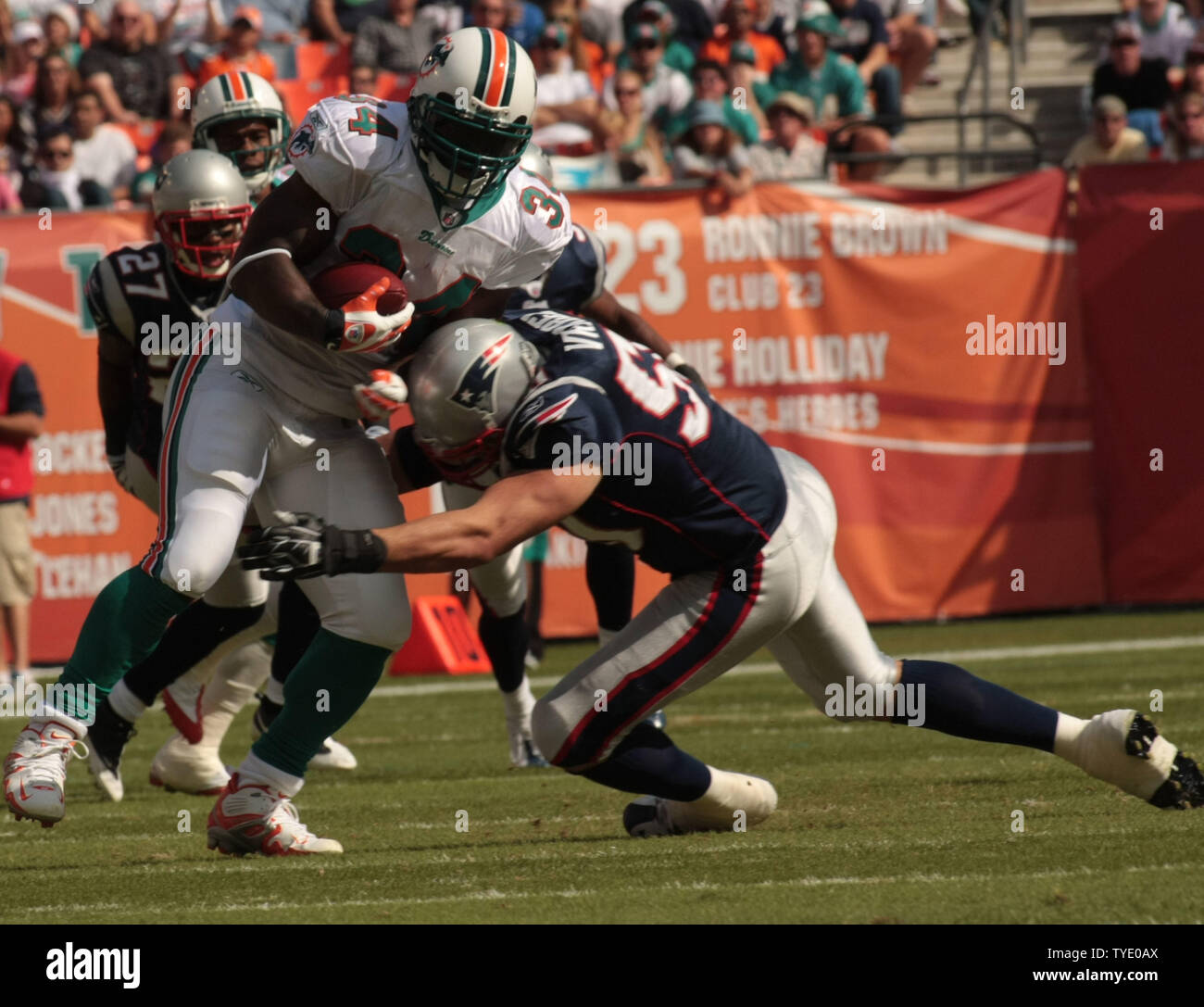 Miami Dolphins Running Back Ricky Stock Photos Miami Dolphins