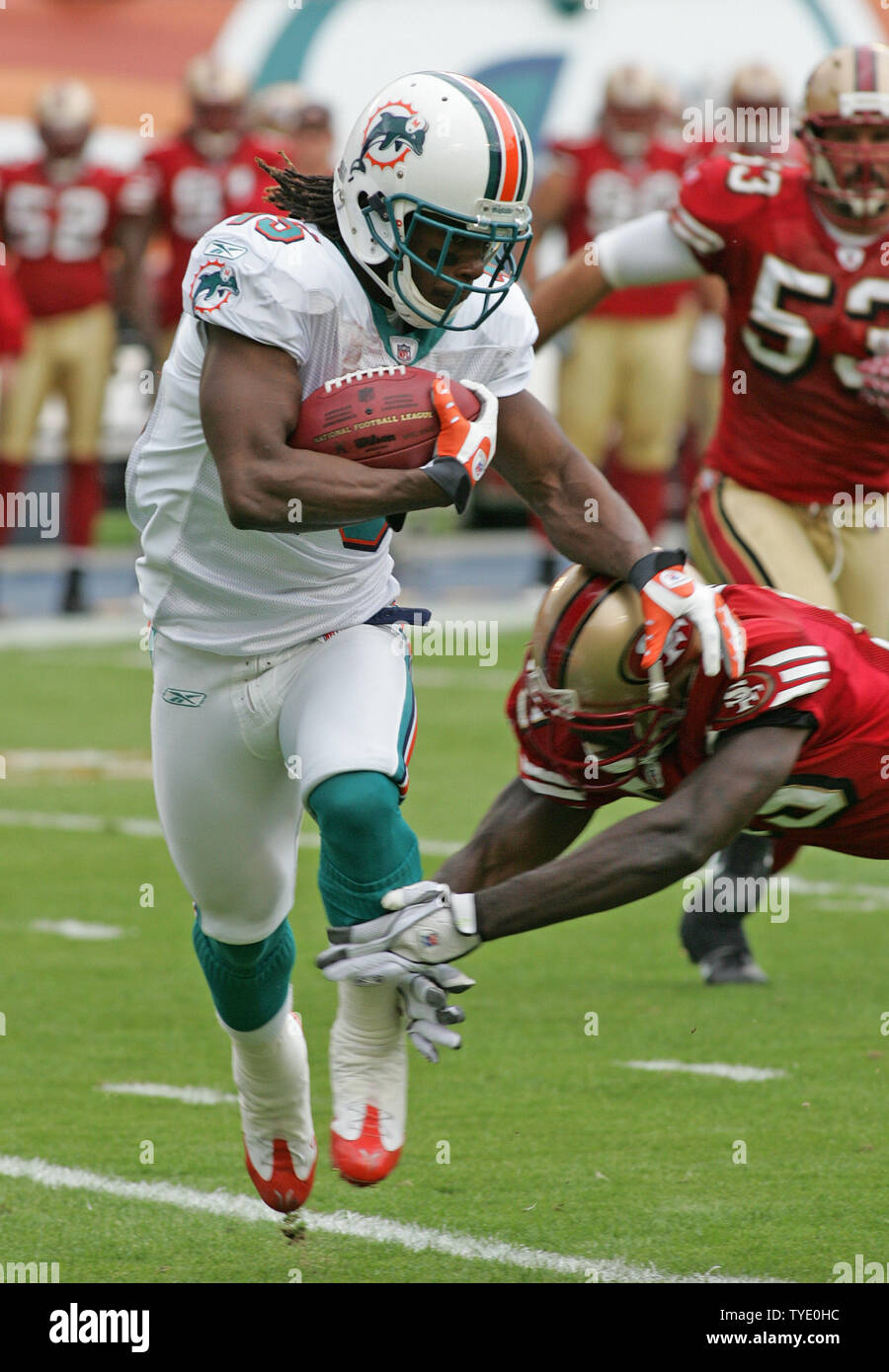 Miami Dolphins wide receiver Davone Bess (15) in action against the New  Patriots defeated The Miami Dolphins 48-28 at Dolphins Stadium in Miami on  November 23, 2008. (UPI Photo/Susan Knowles Stock Photo - Alamy