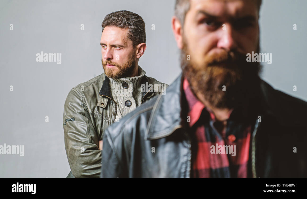 Male Hair Care Tips Barbershop Concept Men Handsome With Beard