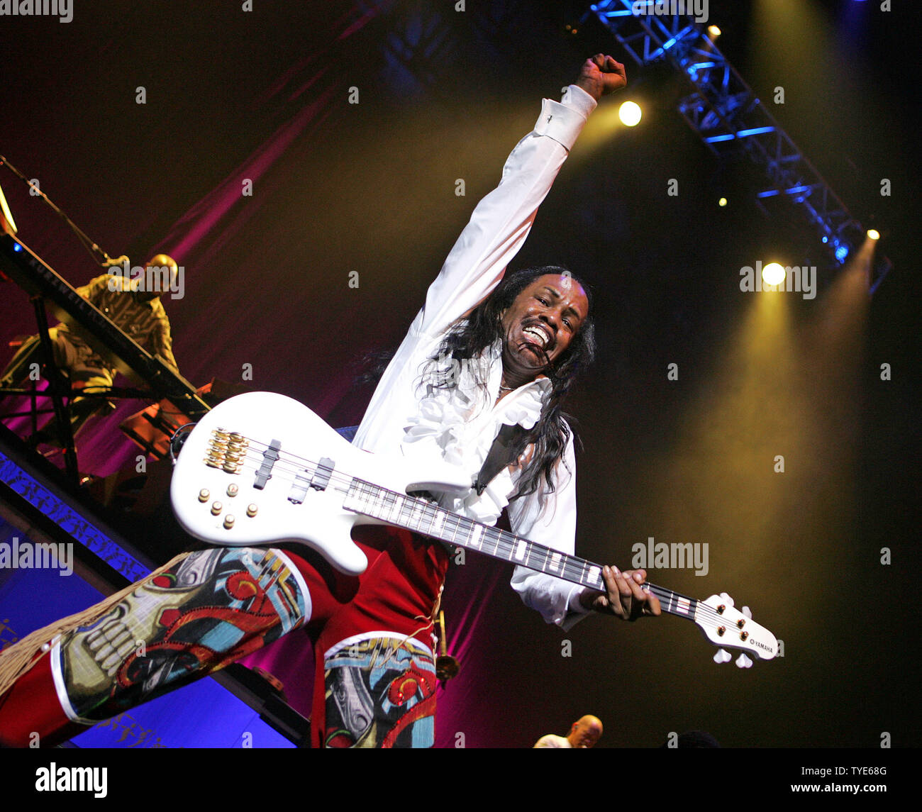 Verdine White with Earth, Wind & Fire performs at the Seminole Hard