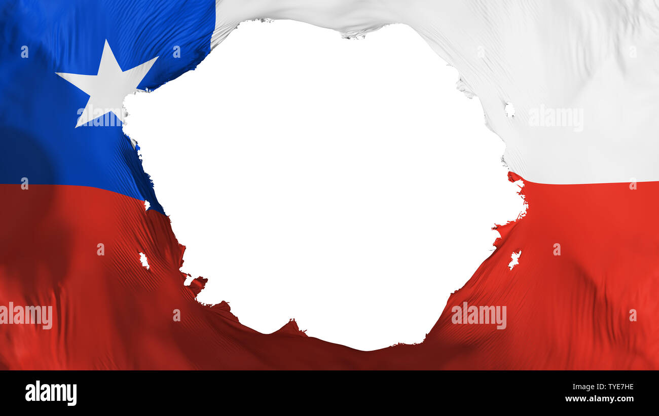 Broken Chile flag Stock Photo - Alamy