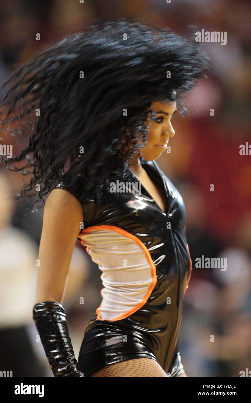 Miami heat dancers perform during hi-res stock photography and images -  Alamy