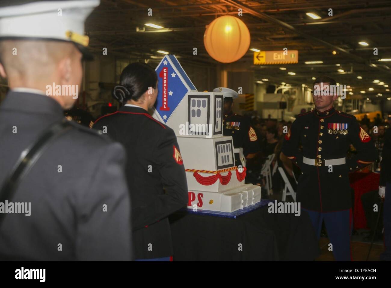 U S Service Members And Guests Attend The 1st Marine Divisions