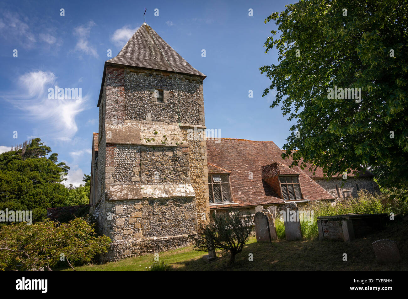The Parish Church of St Mary at Yapton, West Sussex, UK Stock Photo
