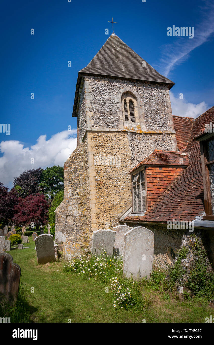 The Parish Church of St Mary at Yapton, West Sussex, UK Stock Photo