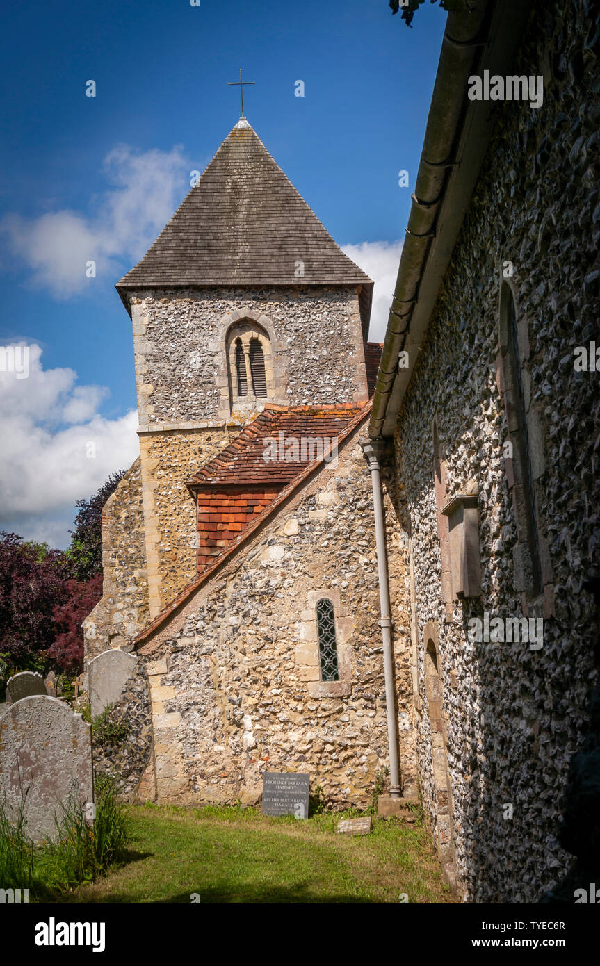 The Parish Church of St Mary at Yapton, West Sussex, UK Stock Photo