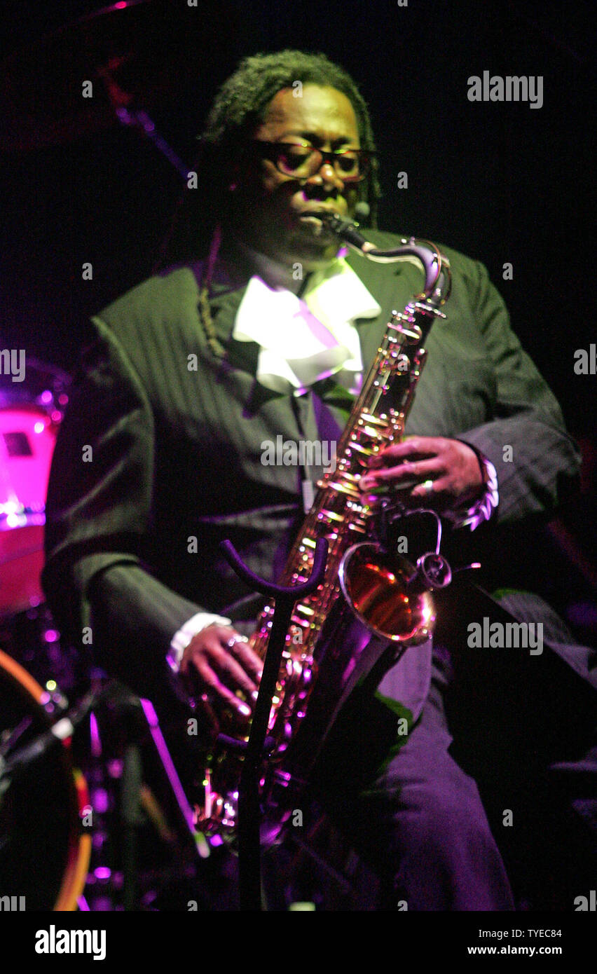 Saxophonist Clarence Clemons performs at the Paradise Live at Seminole Hard Rock Hotel and Casino in Hollywood, Florida on January 11, 2011. UPI/Michael Bush Stock Photo