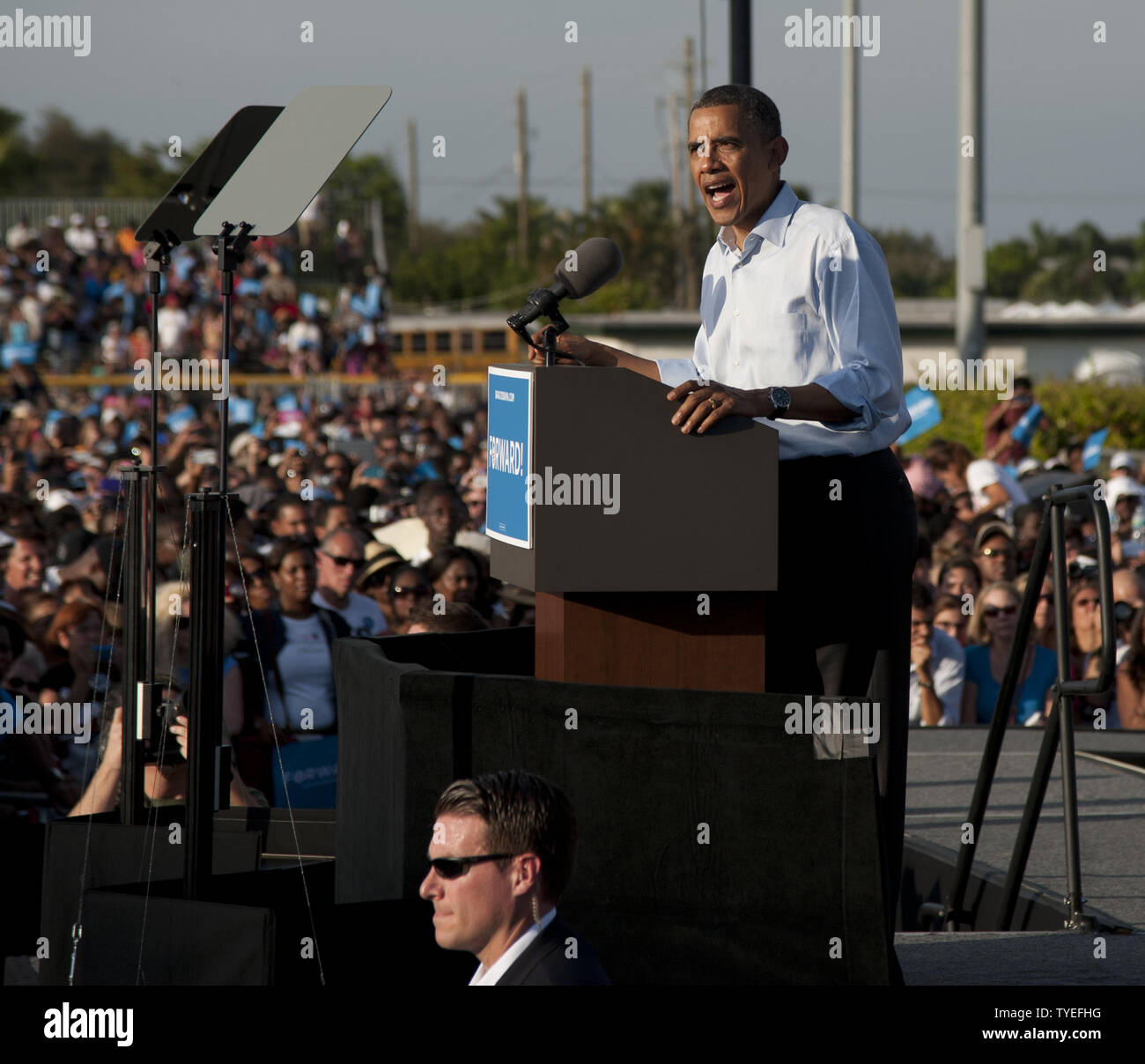 U.S. President Barack Obama delivered remarks to more than 23,000 ...