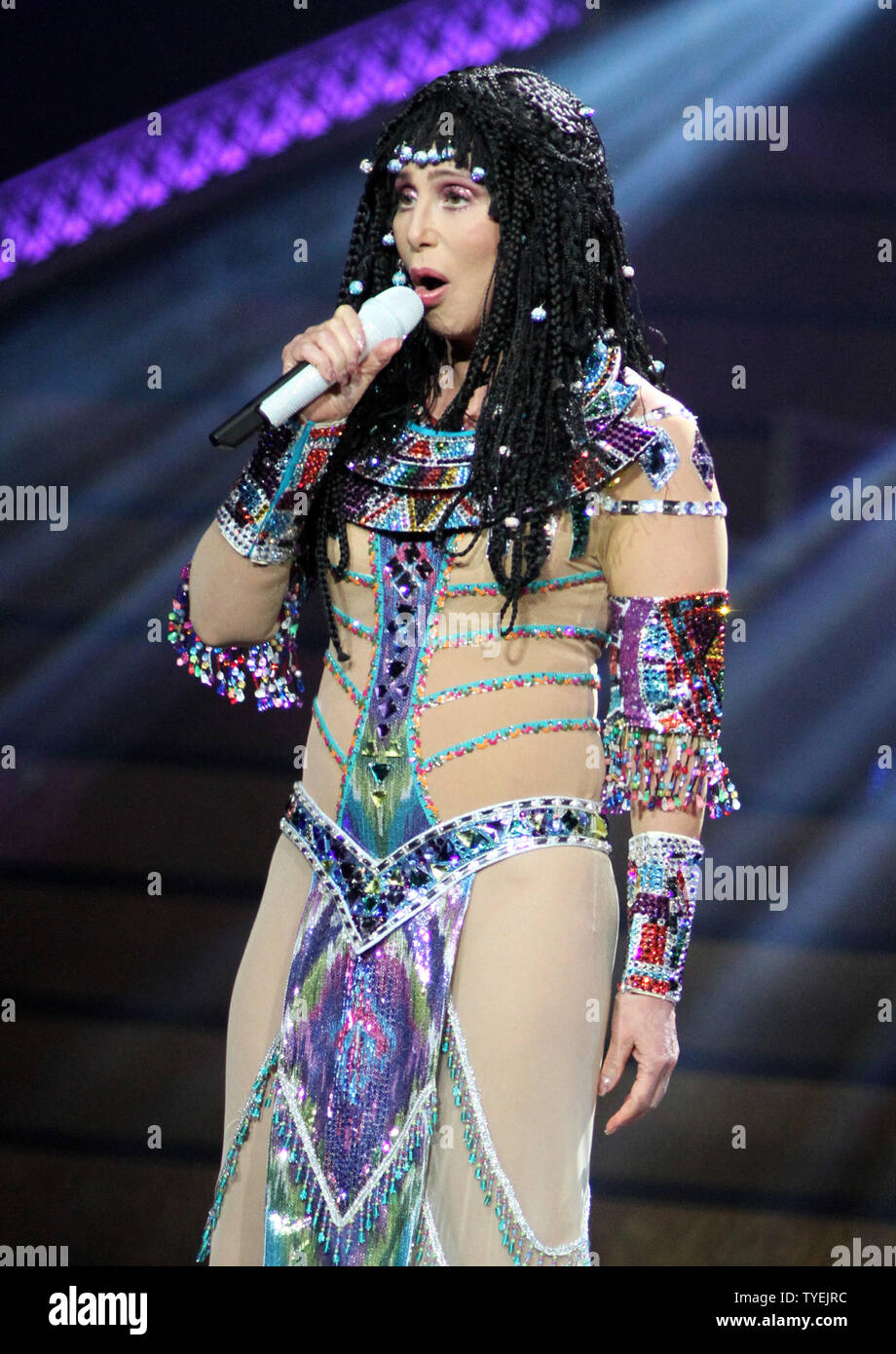 Cher performs in concert on her 'D2K Tour', at the BB & T Center in Sunrise, Florida on May 17, 2014.  UPI/Michael Bush Stock Photo
