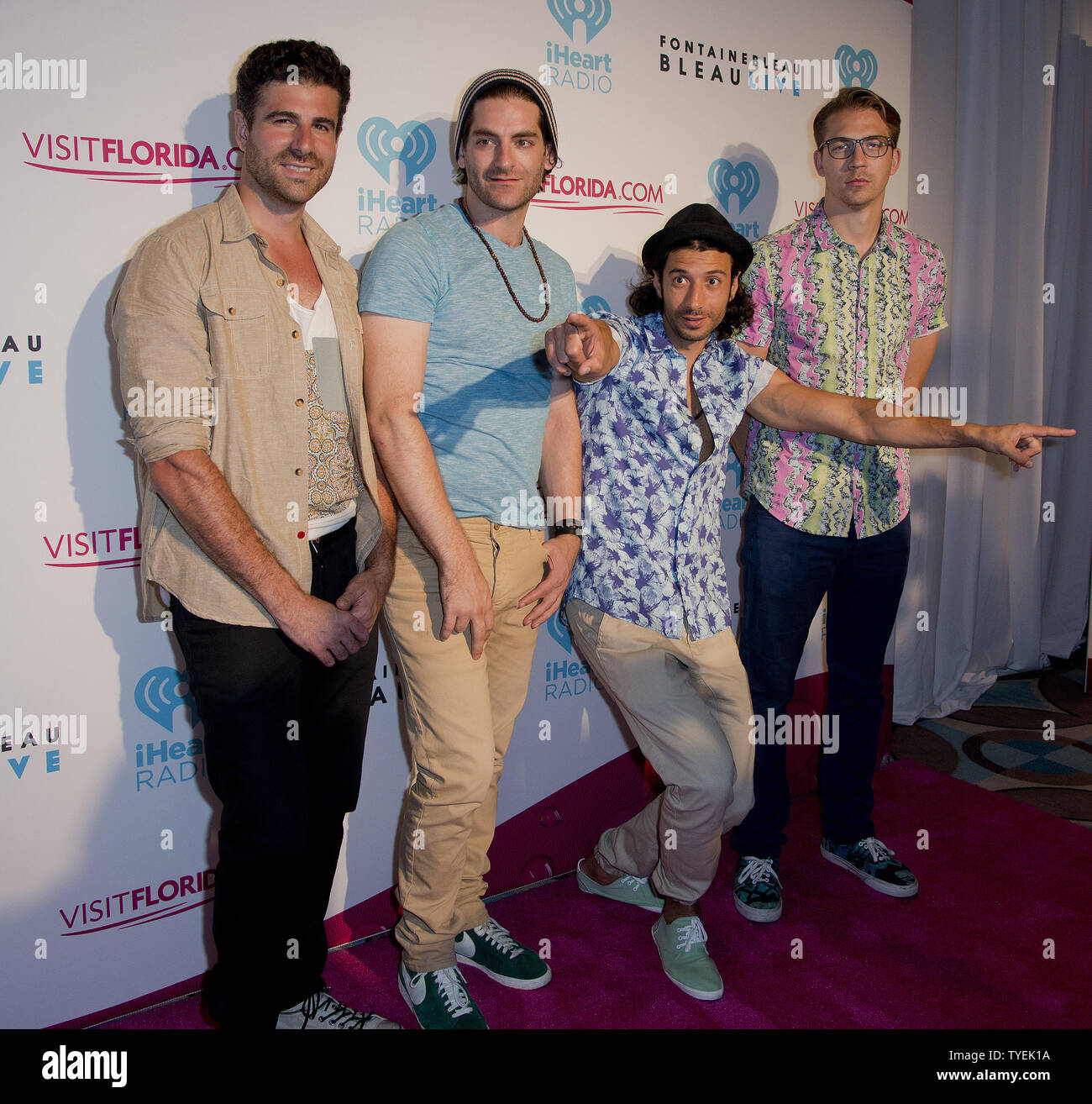 Performers Magic! walks the red carpet at the Third Annual IHEARTRADIO ...