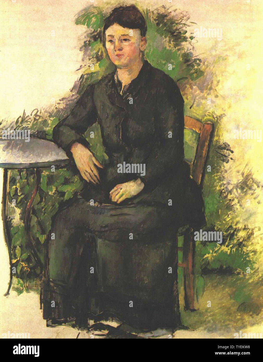 Paul Cézanne - Madame Paul Cézanne Garden Stock Photo