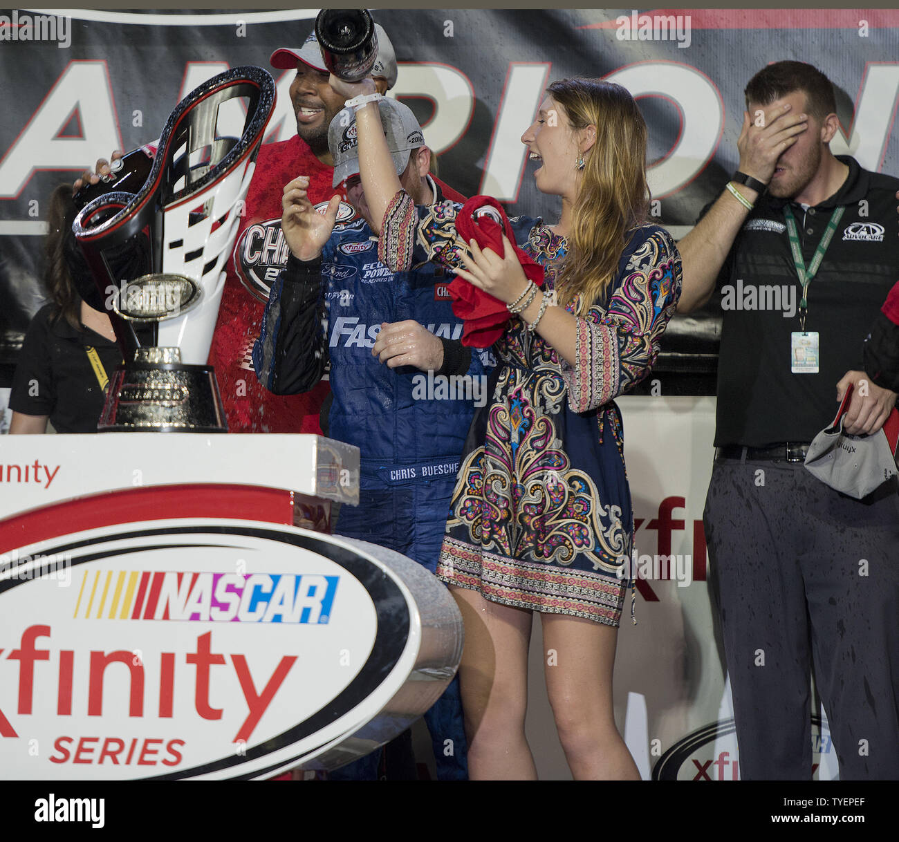 NASCAR Xfinity Series racer Chris Buescher's (60) girl friend Emma