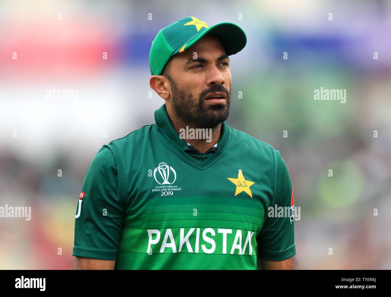 Pakistan Waheed Rhc Pakistan's Wahab Riaz during the ICC cricket World Cup group stage ...