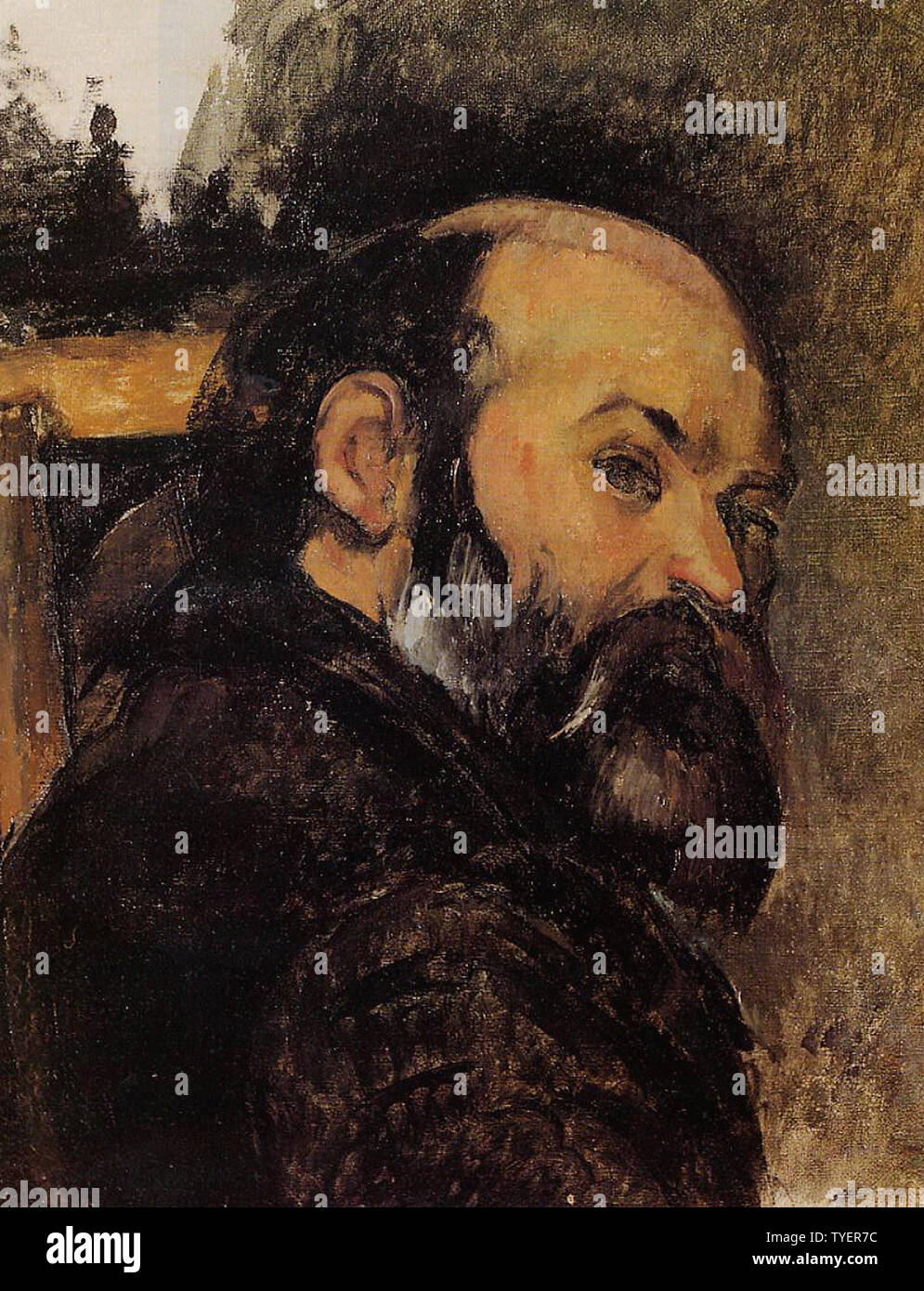 Paul Cézanne - Self Portrait 1885 Stock Photo